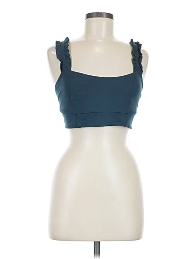 Pre-owned Fp Movement Tank Top Teal Sweetheart Neckline Tops