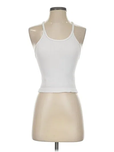 Pre-owned Fp Movement Tank Top White Halter Neckline Tops