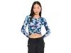 Fp Movement Tempo Ruched Layer Printed In Blue