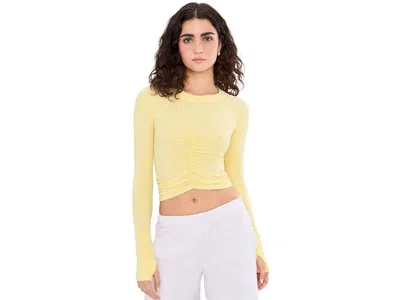 Fp Movement Tempo Ruched Long Sleeve In Yellow