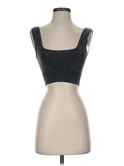 Pre-owned Fp Movement Tube Top Black Strapless Neckline Tops