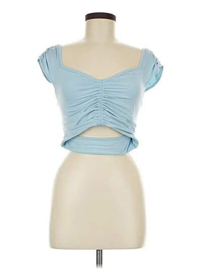 Pre-owned Fp Movement Tube Top Blue Strapless Neckline Tops