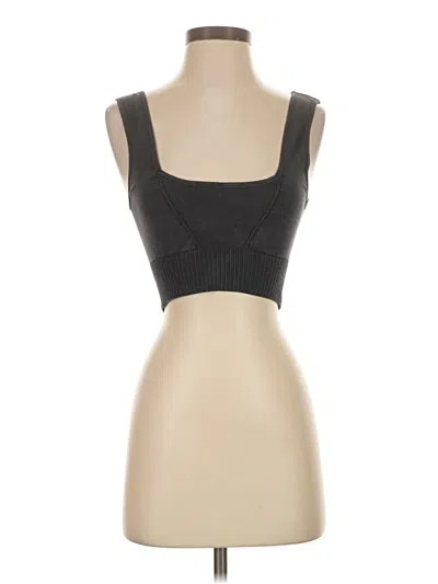 Pre-owned Fp Movement Tube Top Gray Strapless Neckline Tops