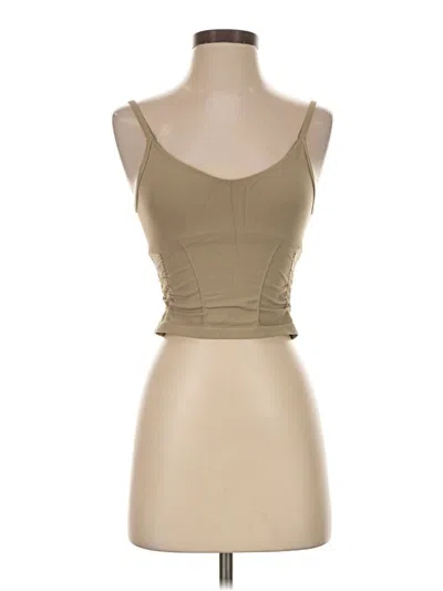 Pre-owned Fp Movement Tube Top Tan Strapless Neckline Tops