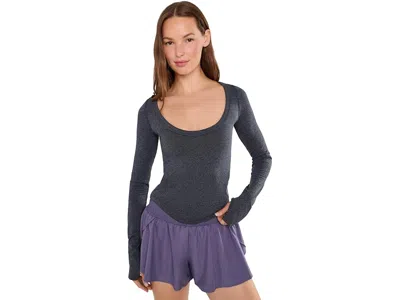 Fp Movement Up Next Scoop Layer Women's Clothing Black: Xs-sm (women's 0-6), Polyamide/polyester In Gray