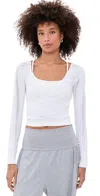 Fp Movement Vixen Layer Tee White In White