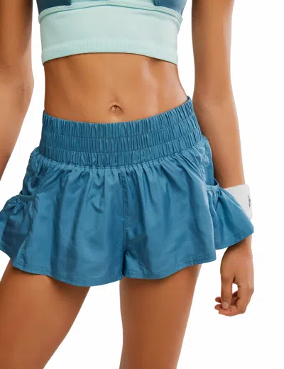 Fp Movement Women's Get Your Flirt On Shorts In Blue