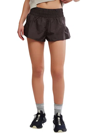 Fp Movement Women's Get Your Flirt On Shorts In Brown