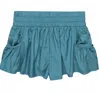 Fp Movement Women's Get Your Flirt On Shorts In Deep Teal In Blue