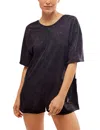 Fp Movement Women's Hot Shot Tee Romper In Black