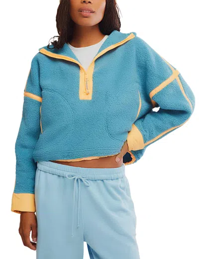 Fp Movement Women's Mountain High 1/2 Zip Fleece In Blue