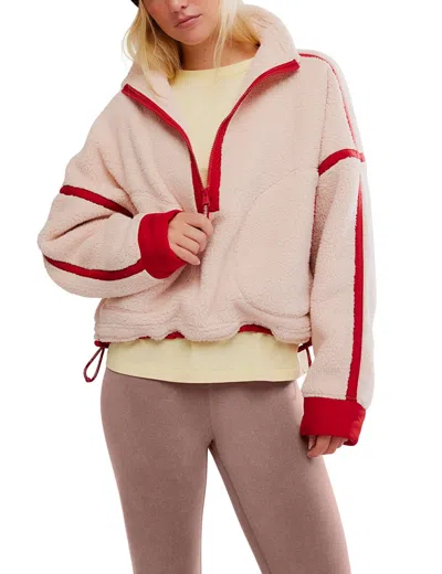 Fp Movement Women's Mountain High 1/2 Zip Fleece In Pink