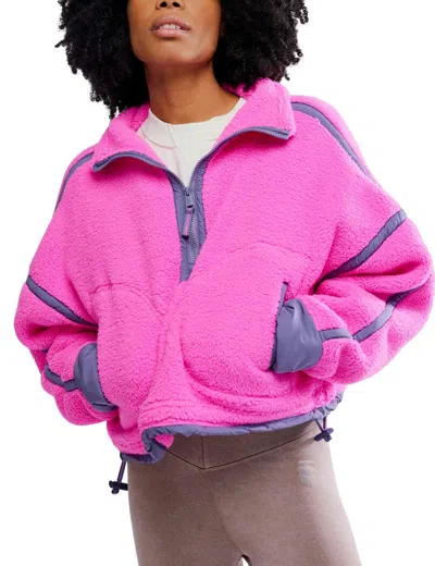 Fp Movement Women's Mountain High 1/2 Zip Fleece In Pink
