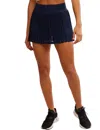 Fp Movement Rally Ruffle Mini Skirt In Midnight Navy In Blue