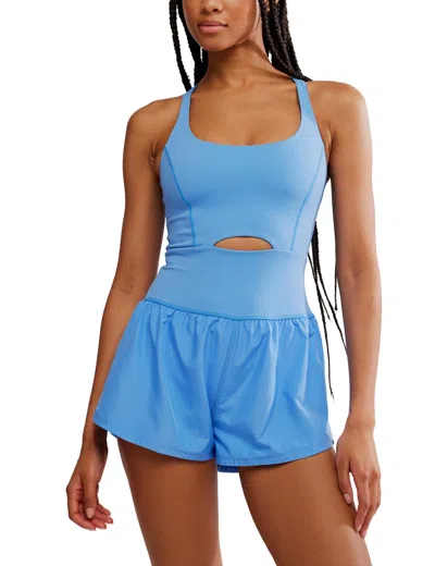Fp Movement Women's Righteous Runsie In Blue