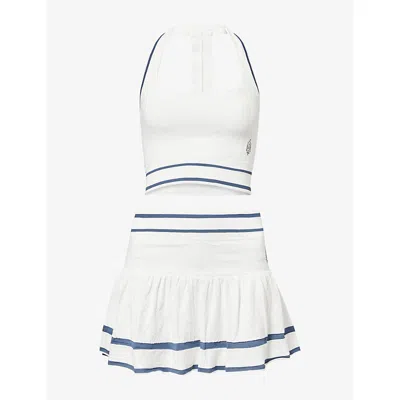 Fp Movement Womens Skyline Combo Free People X  Advantage Top And Skort Jersey Set In White