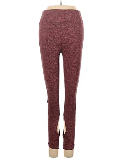 Pre-owned Fp Movement Yoga Pants In Burgundy