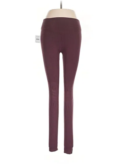 Pre-owned Fp Movement Yoga Pants In Burgundy
