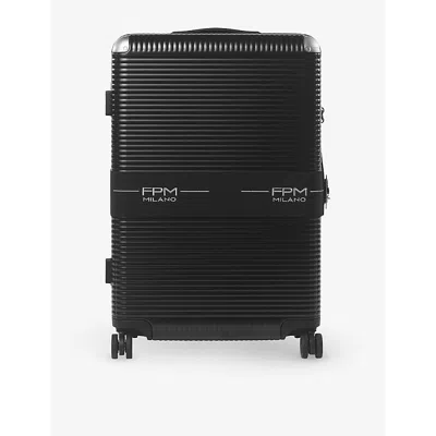 Fpm - Fabbrica Pelletterie Milano Bank Spinner Aluminium Suitcase 76cm In Eclipse Black