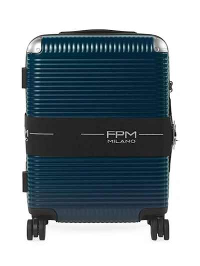 Fpm Men's Bank Zip Deluxe 55 Suitcase In Blue