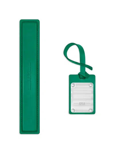 Fpm Milano Address Leather Tag In Green