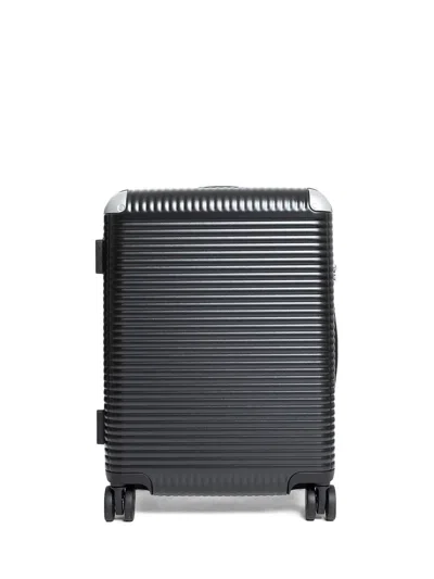 Fpm Milano Bank Light Spinner Zip Bank Deluxe Luggage In Black