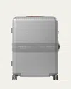 Fpm Milano Bank Zip 22" Deluxe Spinner Luggage In Glacier Grey