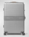 Fpm Milano Bank Zip 22" Deluxe Spinner Luggage In Glacier Grey