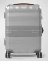 Fpm Milano Bank Zip Deluxe Checked Suitcase In Glacier Grey
