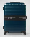 Fpm Milano Bank Zip Deluxe Trunk Suitcase In Navy Blue