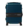 Fpm Milano Bank Zip Deluxe Carry On Suitcase In Navy Blue