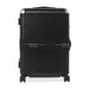 Fpm Milano Bank Zip Deluxe Checked Suitcase In Eclipse Black