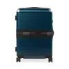 Fpm Milano Bank Zip Deluxe Checked Suitcase In Navy Blue