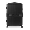 Fpm Milano Bank Zip Deluxe Extra Large Checked Suitcase In Eclipse Black