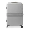Fpm Milano Bank Zip Deluxe Extra Large Checked Suitcase In Glacier Grey