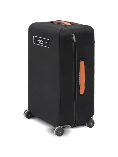 Fpm Milano Bank Zip Deluxe Trunk On Wheels Cover Check-in In Black