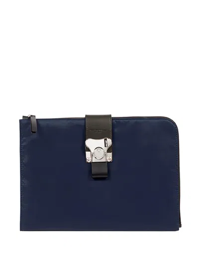 Fpm Milano Butterfly Laptop Bag In Blue