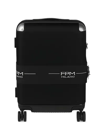 Fpm Milano Butterfly Lock Bank Spinner Luggage In Black