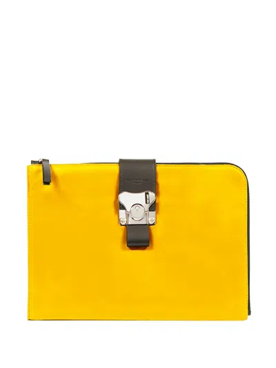 Fpm Milano Butterfly-lock Laptop Bag In Yellow