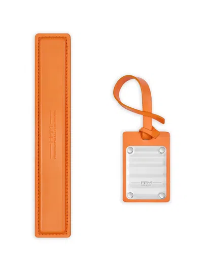 Fpm Milano Leather Luggage Handle In Green