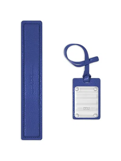 Fpm Milano Logo-detail Address Tag In Blue