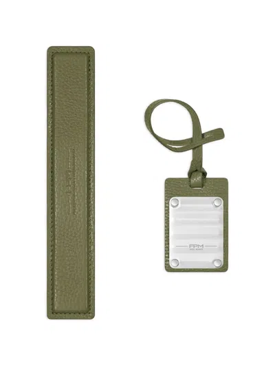 Fpm Milano Logo-detail Address Tag In Green