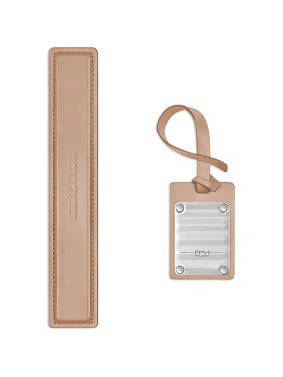 Fpm Milano Logo-detail Luggage Handle In Brown