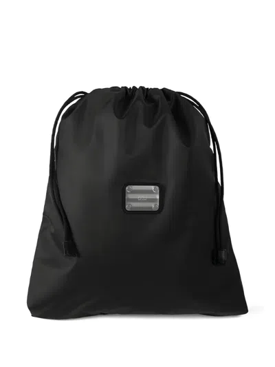 Fpm Milano Logo-plaque Shoes Bag In Black