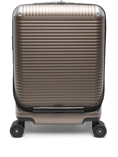 Fpm Milano Spinner 53 Front-pocket Luggage In Brown