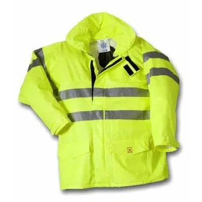 Pre-owned Fr Dritex Flame Resistant Dritex Rain Jacket & Bibs (s43q & S45f) In Yellow
