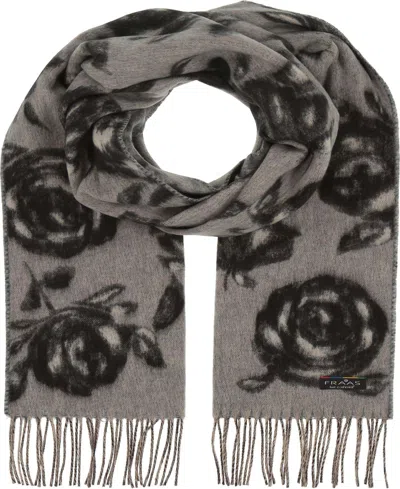 Fraas Floral Polyester Scarf In Gray