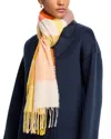 Fraas Frass Metallic Color Block Scarf In Orange/multi