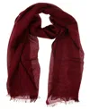 Fraas Metallic Solid Lightweight Wrap In Burgundy