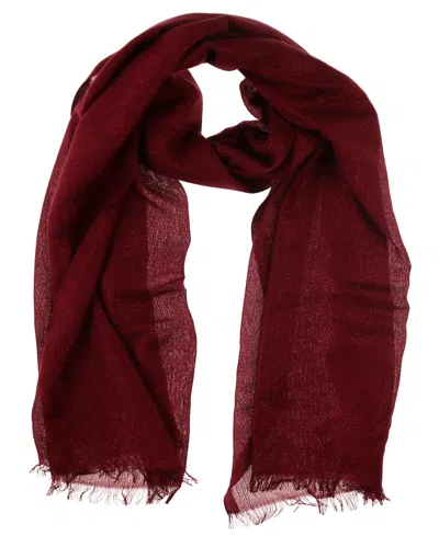 Fraas Metallic Solid Lightweight Wrap In Burgundy